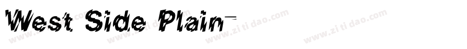 West Side Plain字体转换